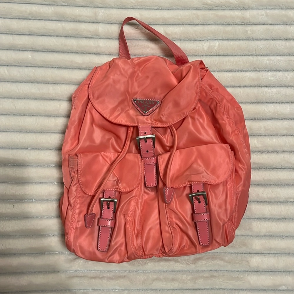 Mini pink Prada backpack